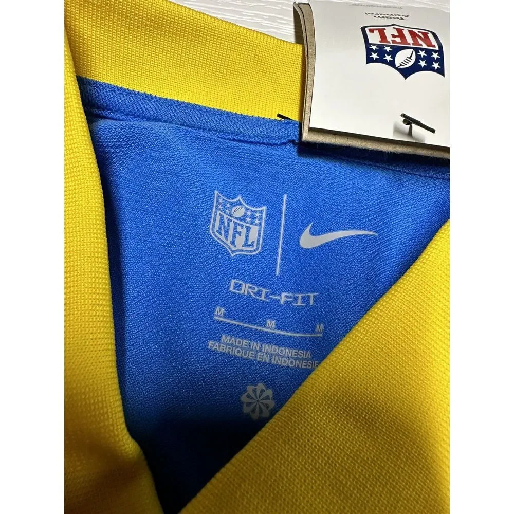 Nike‎ Los Angeles Chargers Rewind Polo Shirt Men's M Retro Throwback Logo White